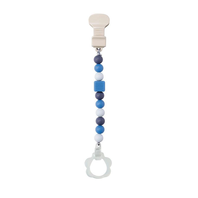 Pacifier clip (with pacifier clip) Doukidou Blue
