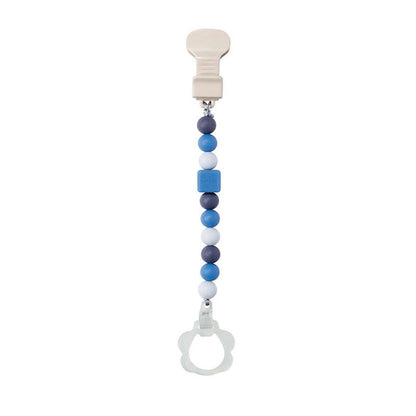 Pacifier clip (with pacifier clip) Doukidou Blue