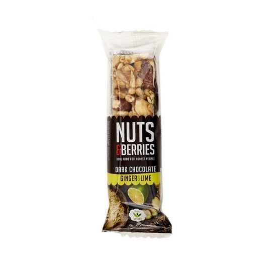 Barretta di cioccolato fondente con zenzero Nuts&Berries 40 g