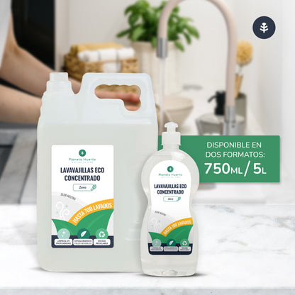 Lavastoviglie manuale ipoallergenica non profumata Eco Planeta Huerto 5l