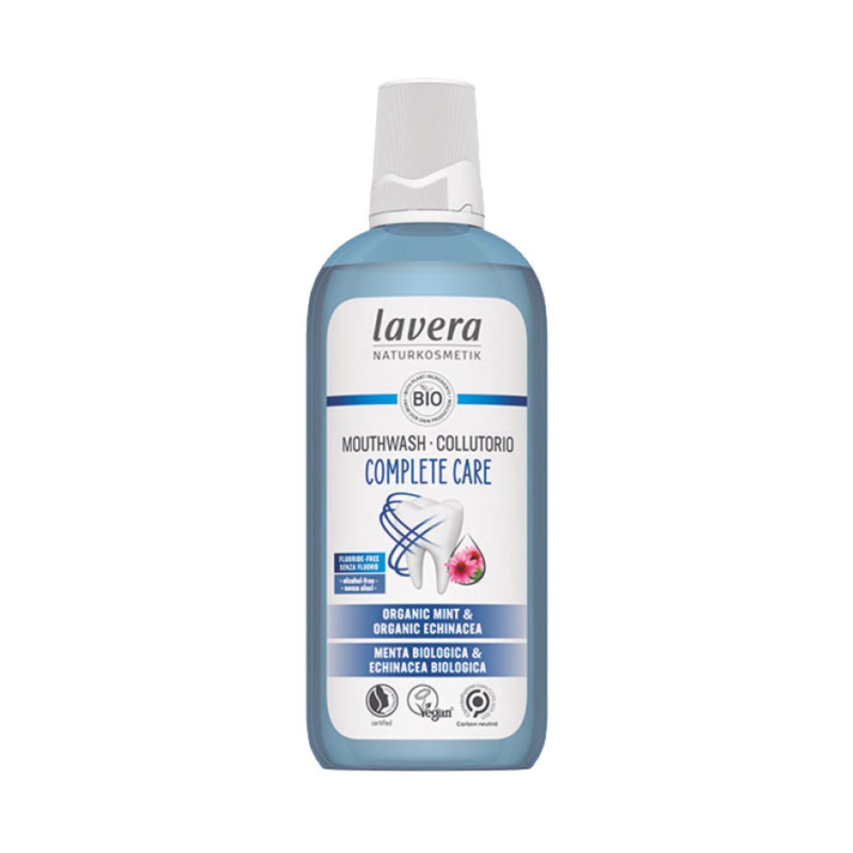 Bain de bouche soin complet sans fluor, Lavera 400 ml