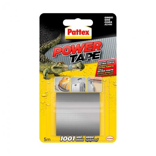 Ruban adhésif Pattex Power Tape Bl 50 x 5 m. Gris