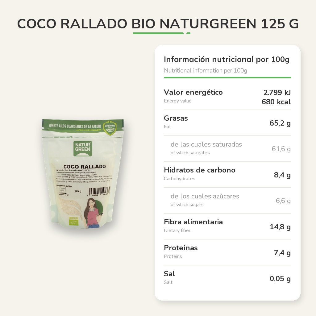 Información nutricional