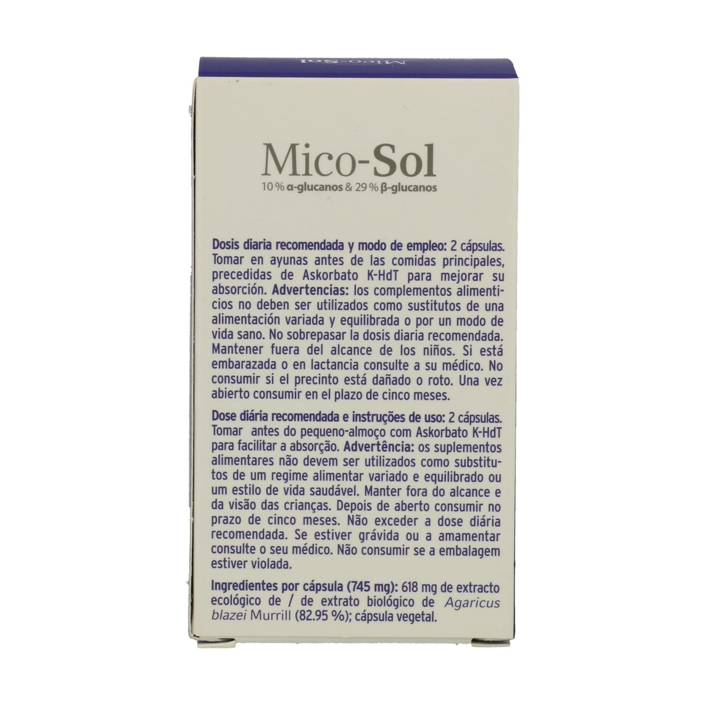 Mico Sol BIO Hifas da Terra, 70 gélules
