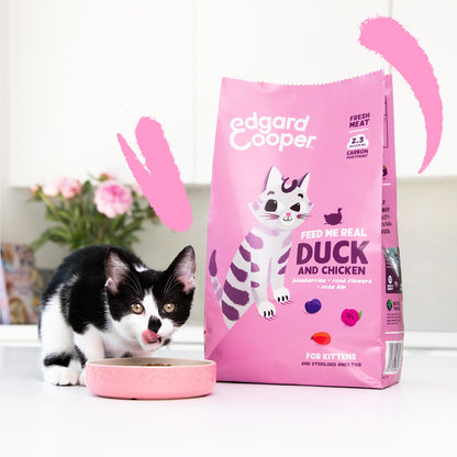 Edgard & Cooper Fresh Duck and Chicken Kitten Cat Food 2 kg