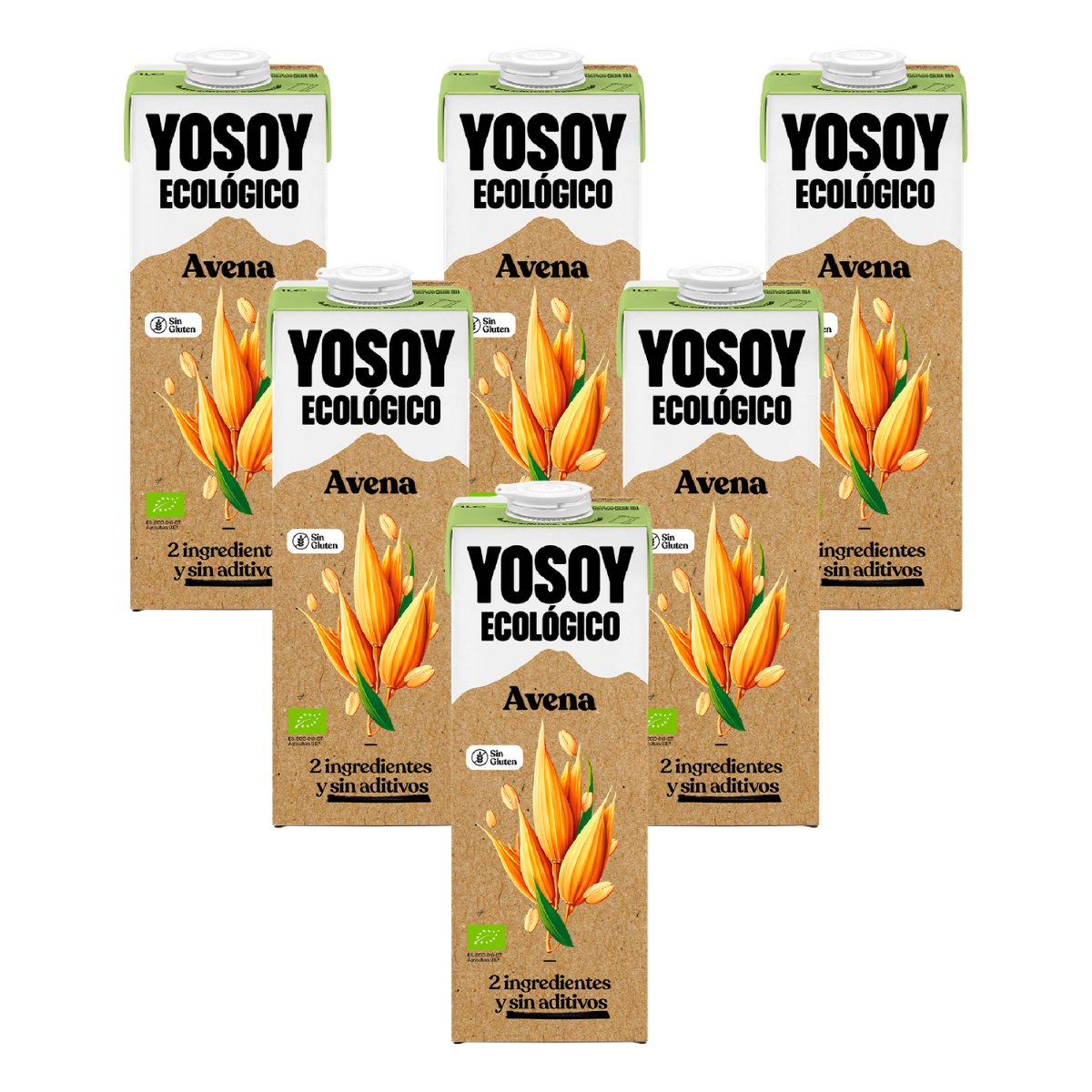Pack of 6 x Yosoy Organic Gluten-Free Oat Drink, 1 L
