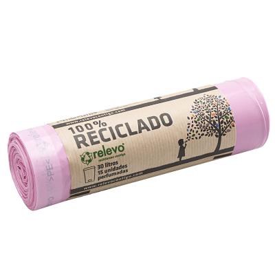 Sacs poubelle parfumés 30 litres 100 % recyclés Relevo 15 unités