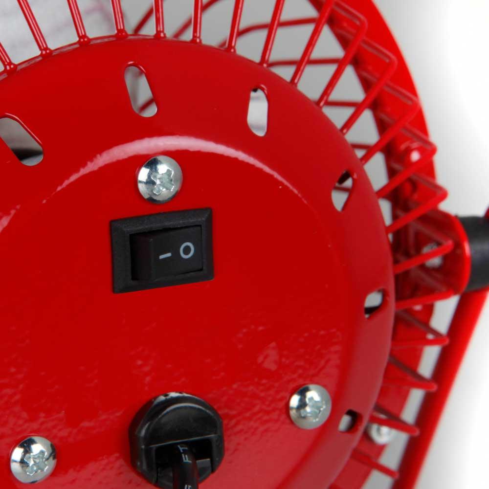 PW 1021 Orbegozo Red USB Table Fan 10 cm