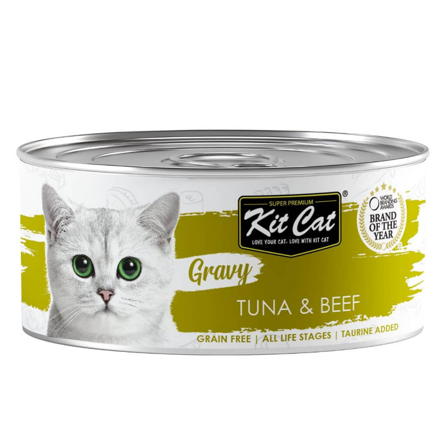 Cat Kit Gravy Tin - Tuna & Beef 70 g Wet cat food in sauce