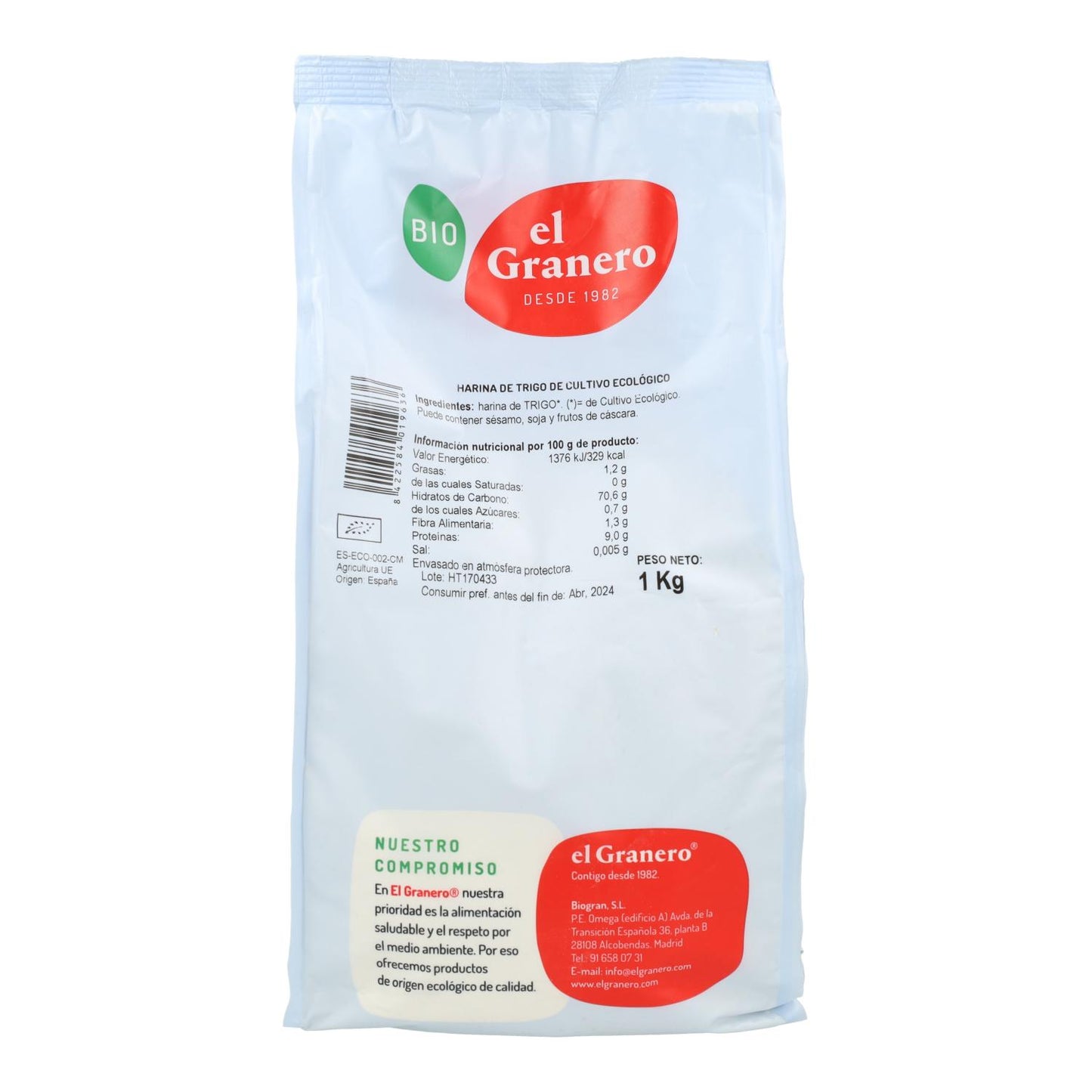 Mąka pszenna bio El Granero 1 kg