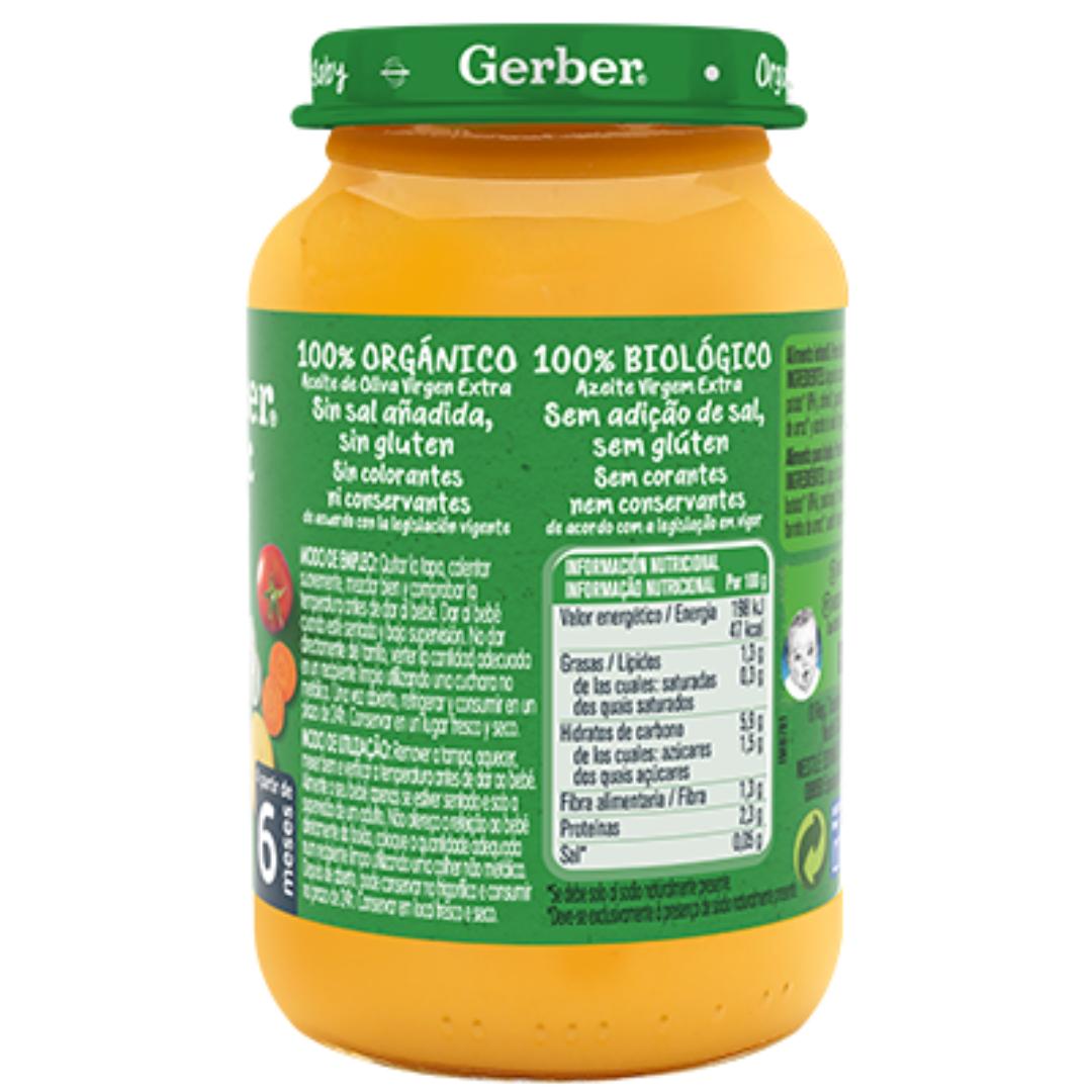 Bio-Babynahrung aus Gemüse und Rindfleisch Gerber 190 g