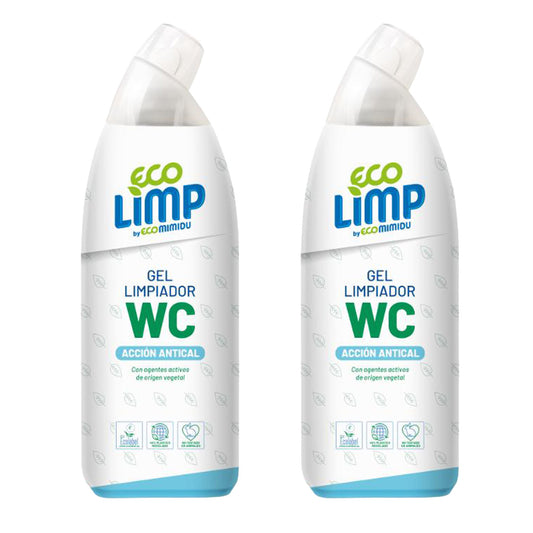Lot de 2 x Gel nettoyant WC écologique Mimidu 750 ml