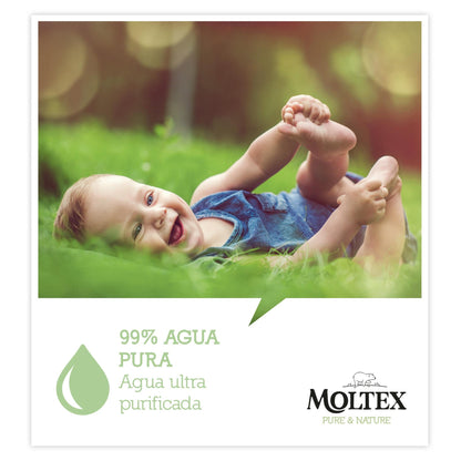 SPECIALERBJUDANDE Moltex Pure & Nature våtservetter, 120 st