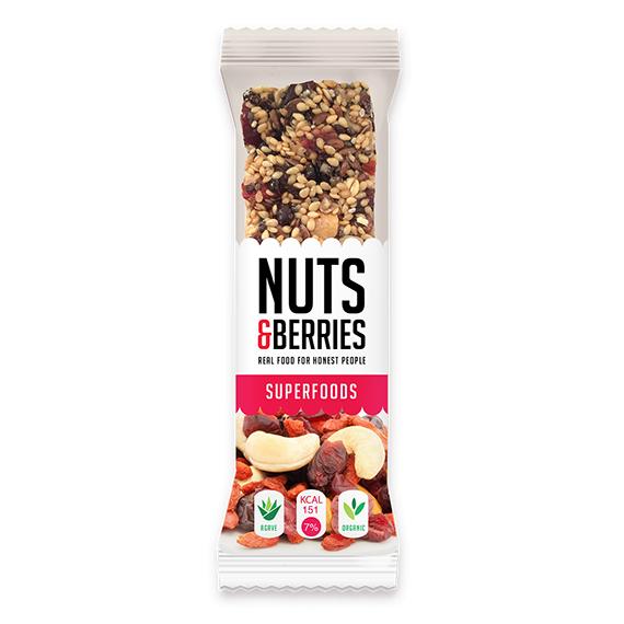 Nust&berries Superfoods Bar 40 g