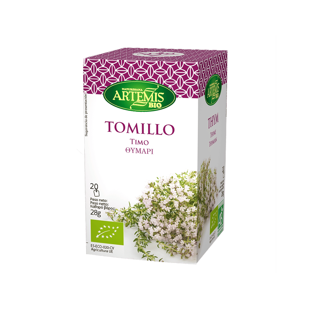 Artemis Thyme, 20 filtres.