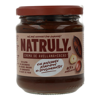 Lot de 6 pots de crème au cacao et aux noisettes Natruly 285 g