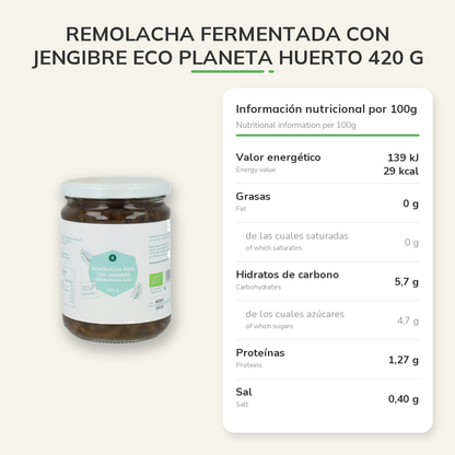 Información nutricional