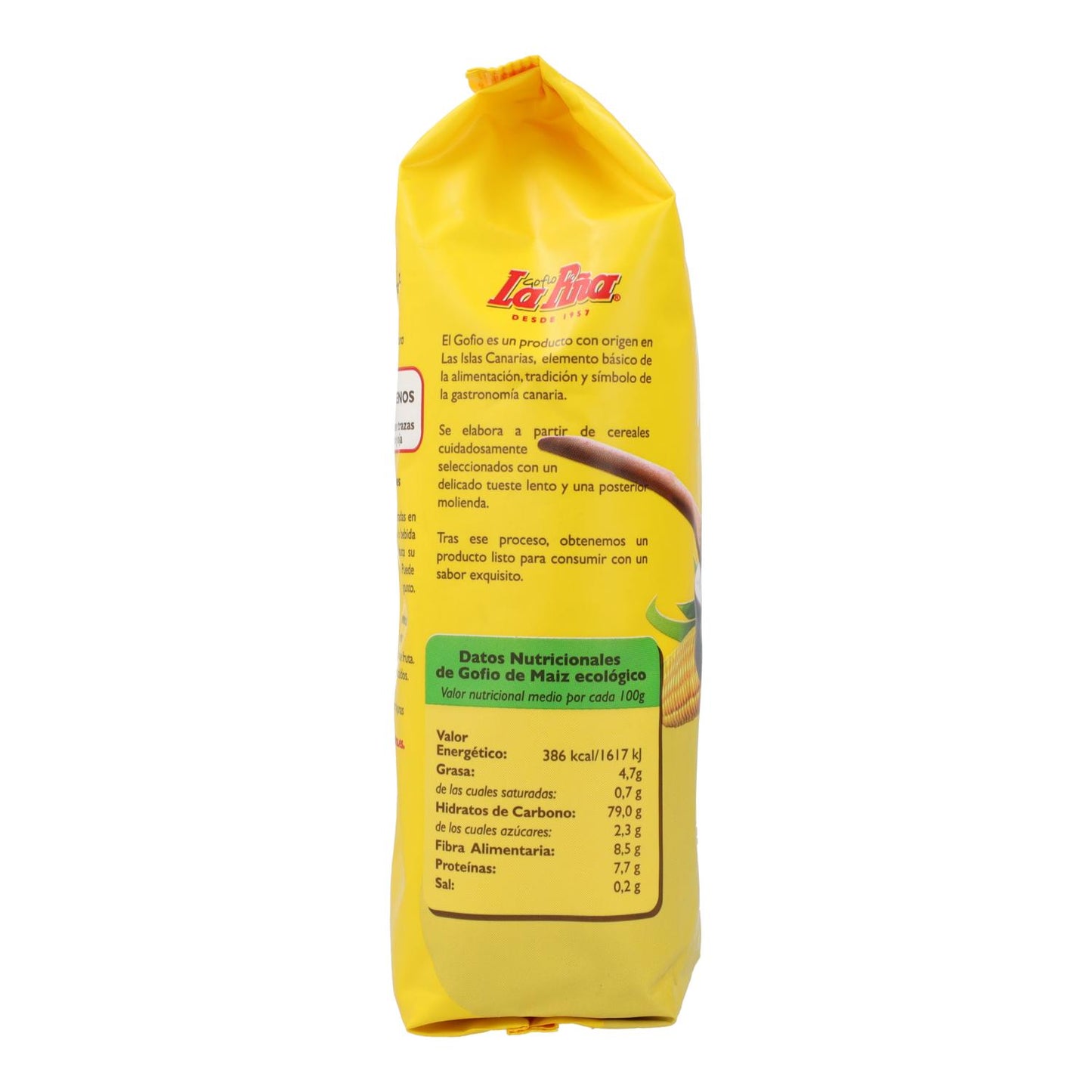 Gofio av majs BIO La Piña 500 g