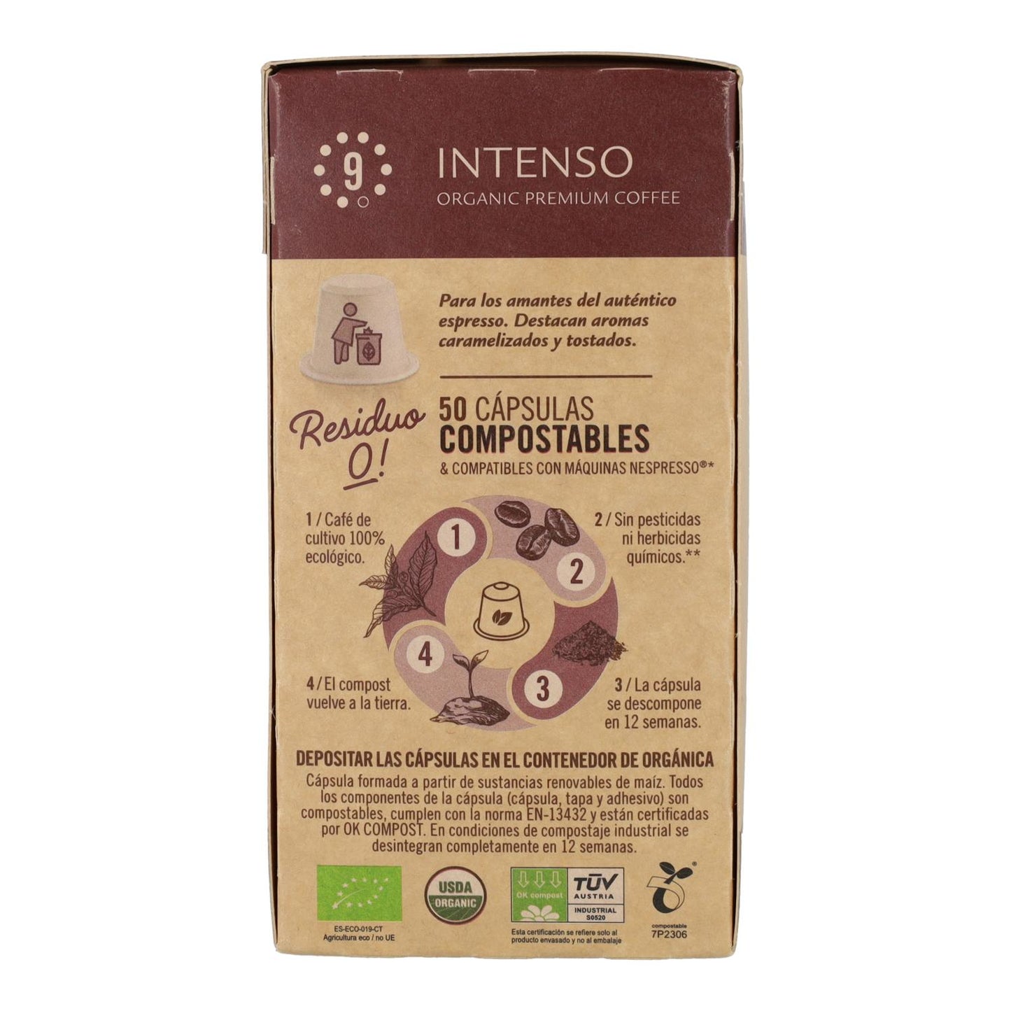 Intenso Nespresso Compostable Capsules 50 capsules