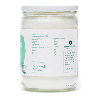 Olio di cocco vergine ECO Planeta Huerto 500 ml