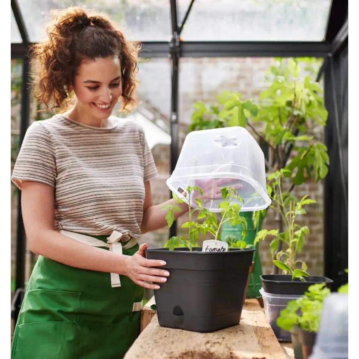 Green Basics Elho Anthracite 30 cm Plant Pot