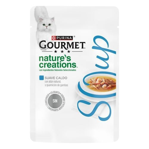GOURMET Nature's Creations Suppe mit natürlichem Thunfisch und Garnelenbeilage 40 g