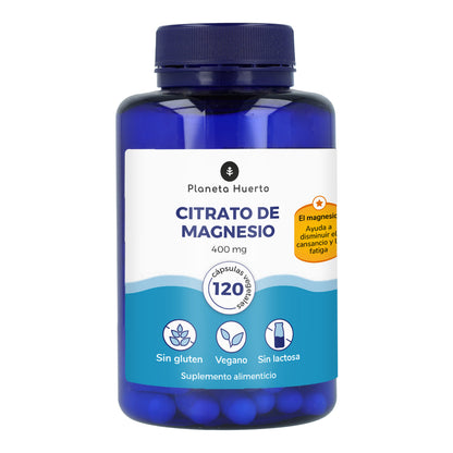 Opakowanie 2x cytrynian magnezu Planeta Huerto 120 kaps