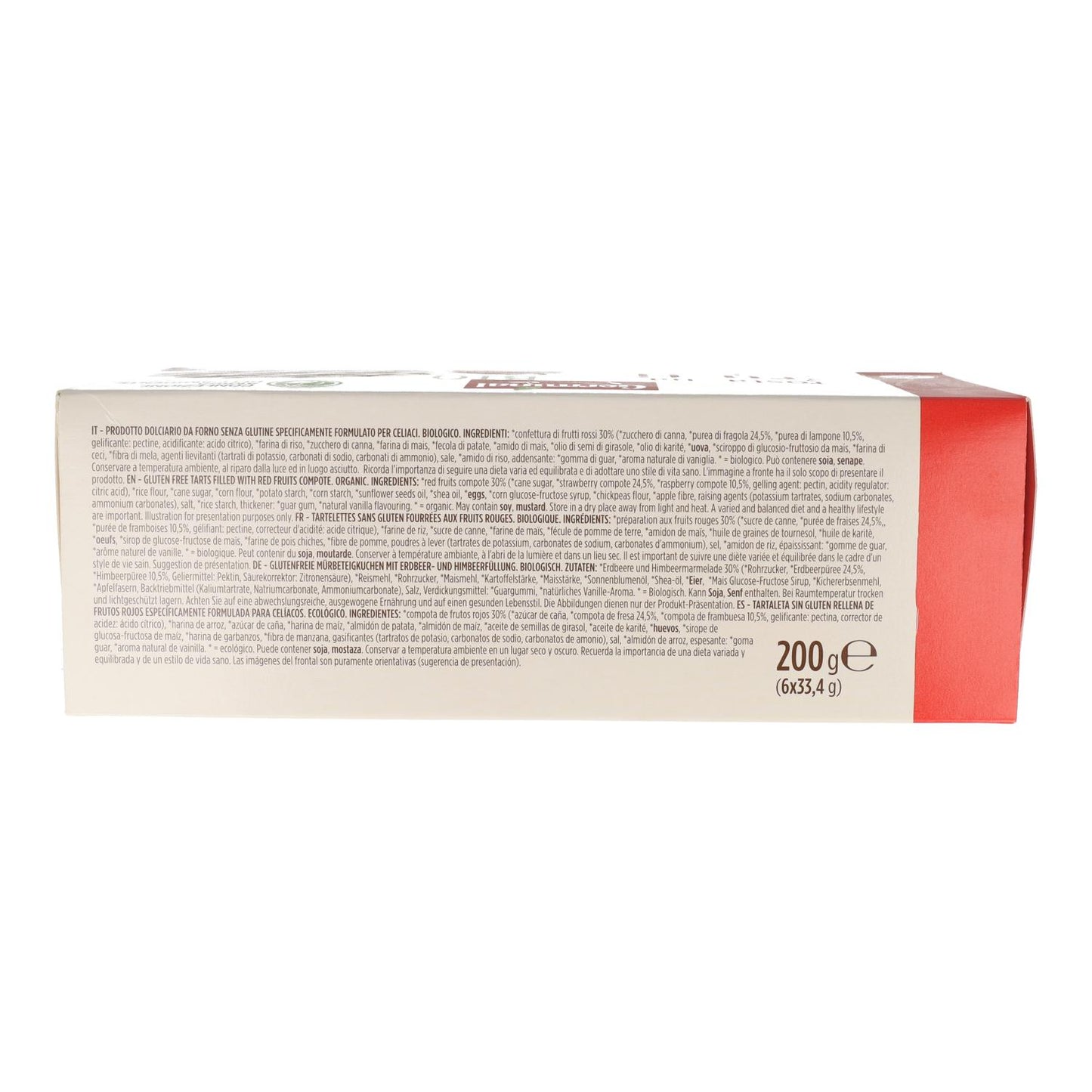 Tartelette aux fruits rouges sans gluten Germinali 200 g