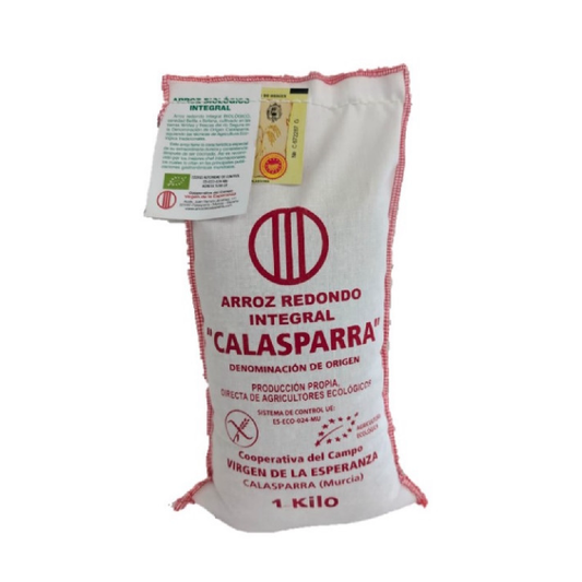 Vollkornreis im Stoffbeutel Calasparra 1 kg