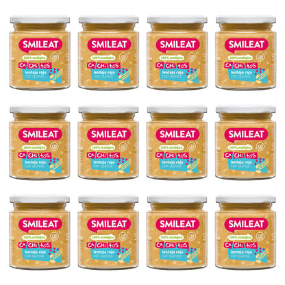 Confezione da 12 vasetti di lenticchie con quinoa biologica CA CHI TOS Smileat 230 g