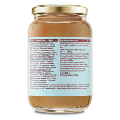 Crema de Cacahuete Canela y Vainilla Natruly 500 gr