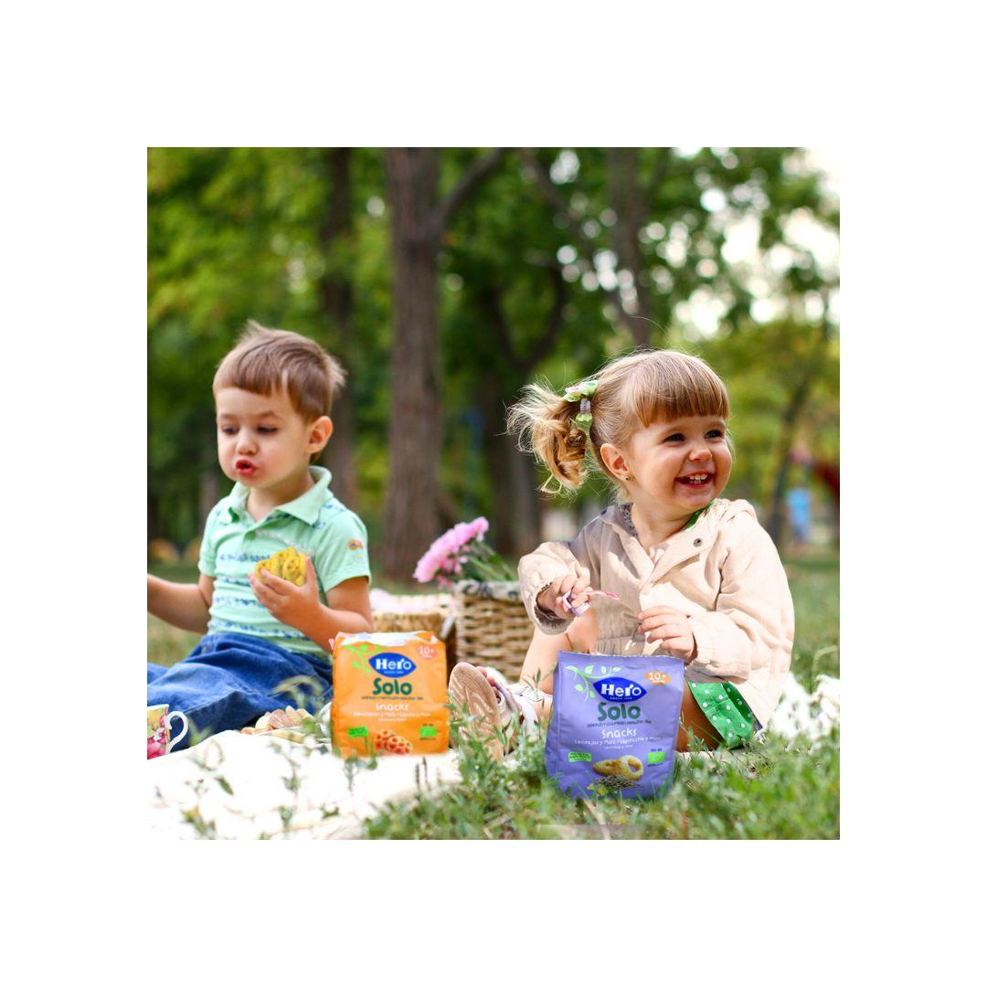 7er-Pack Snacks aus Karotten und Mais Eco 40 g-Hero Solo