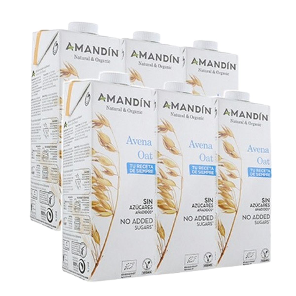 Pack 6 x Bebida de Avena Eco Amandin 1L