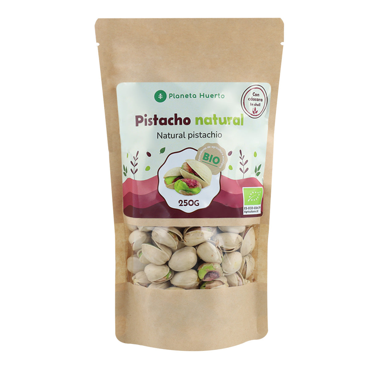 Pistachenoot in natuurlijke dop ECO Planeta Huerto 250 g