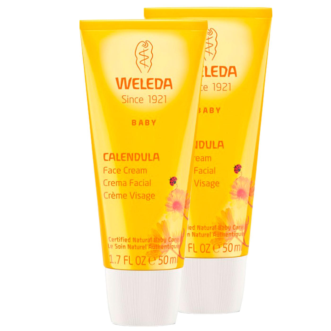 Promotiepakket 2 stuks Weleda Calendula Baby Face Cream, 50 ml