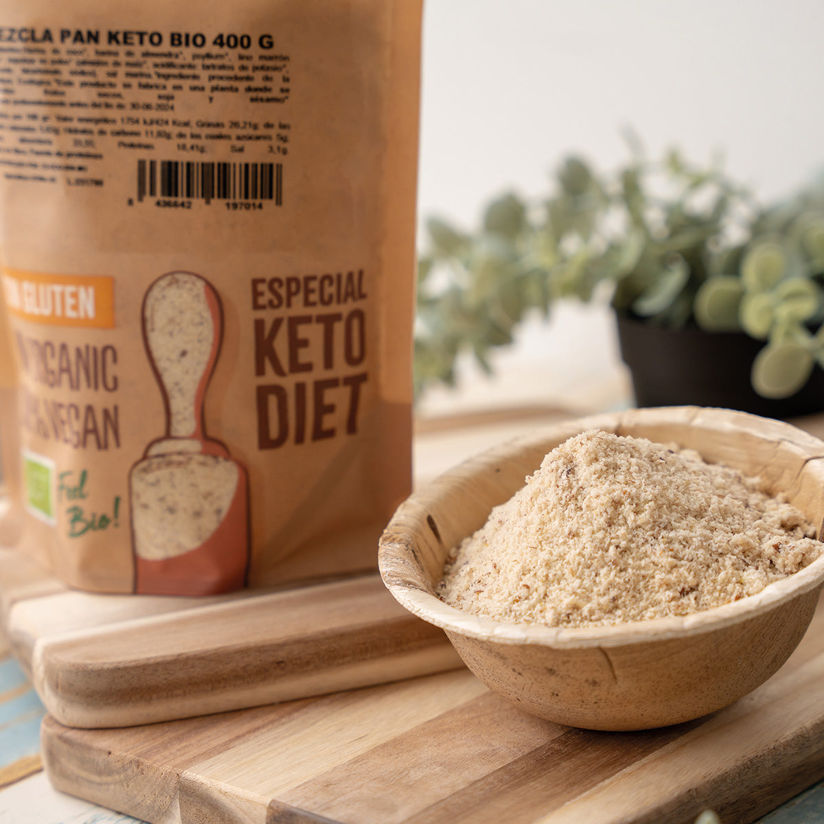 Mezcla de harinas para Pan Keto sin gluten NaturGreen 400 g