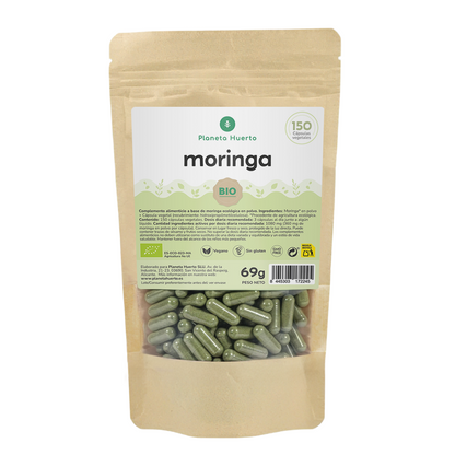 Ekologisk Moringa Planet Garden 150 kapslar