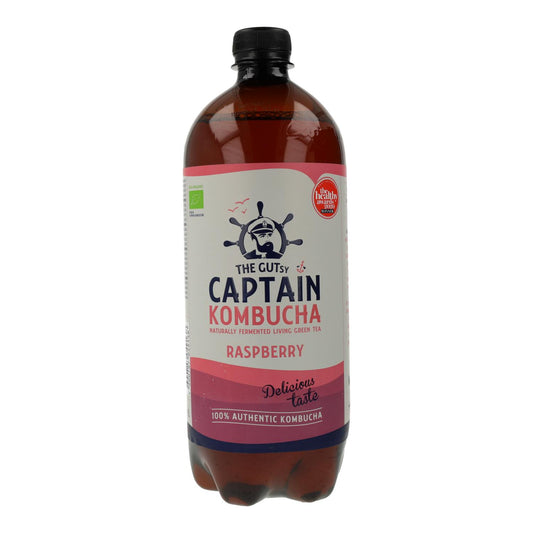 Boisson Kombucha BIO framboise Captain Kombucha 400 ml