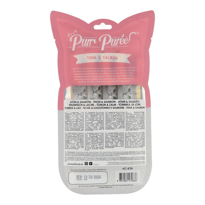 Kit Cat PurrPuree – Thunfisch und Lachs 60 g Cremiger Snack für Katzen