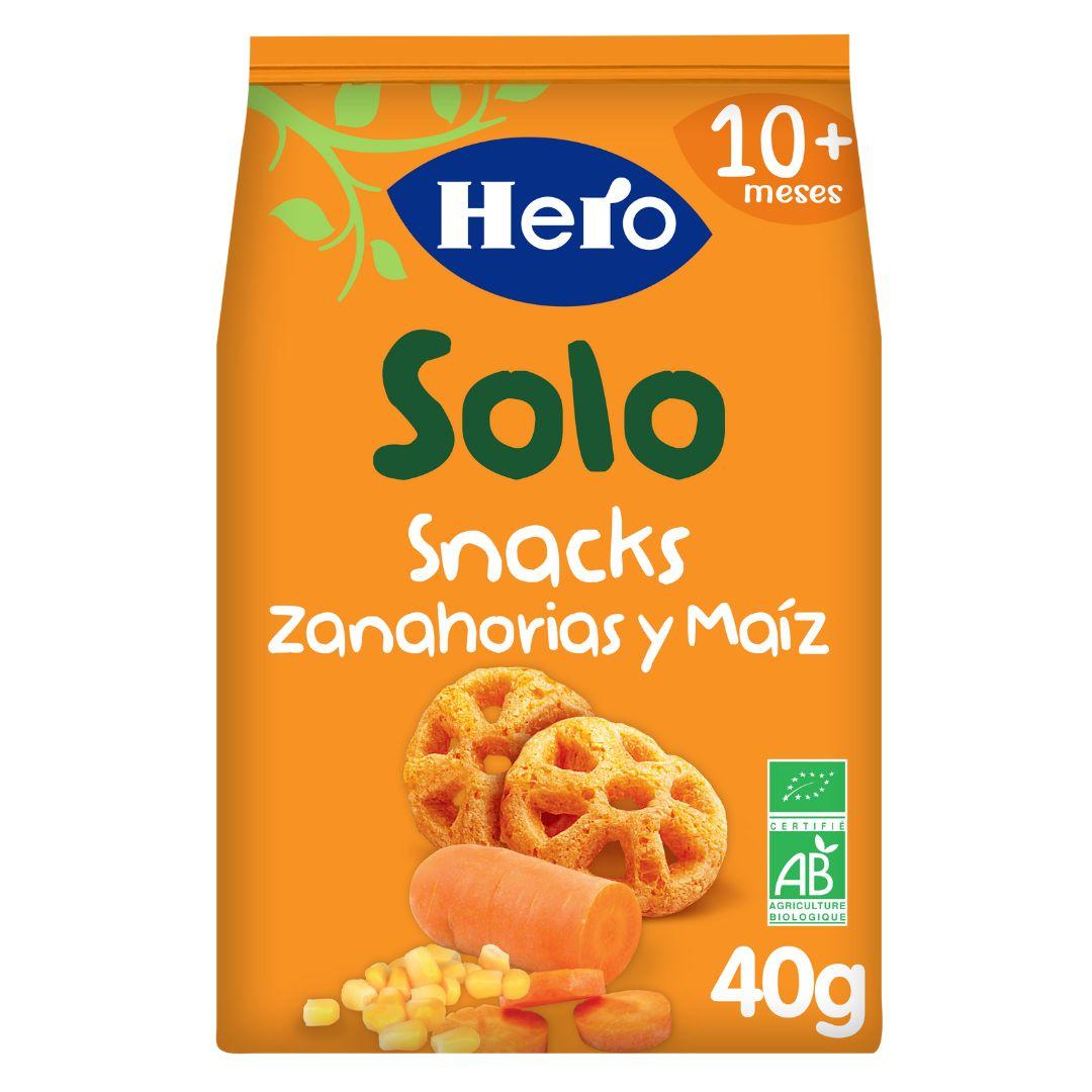 Ekologiska morots- och majssnacks 40 g-Hero Solo