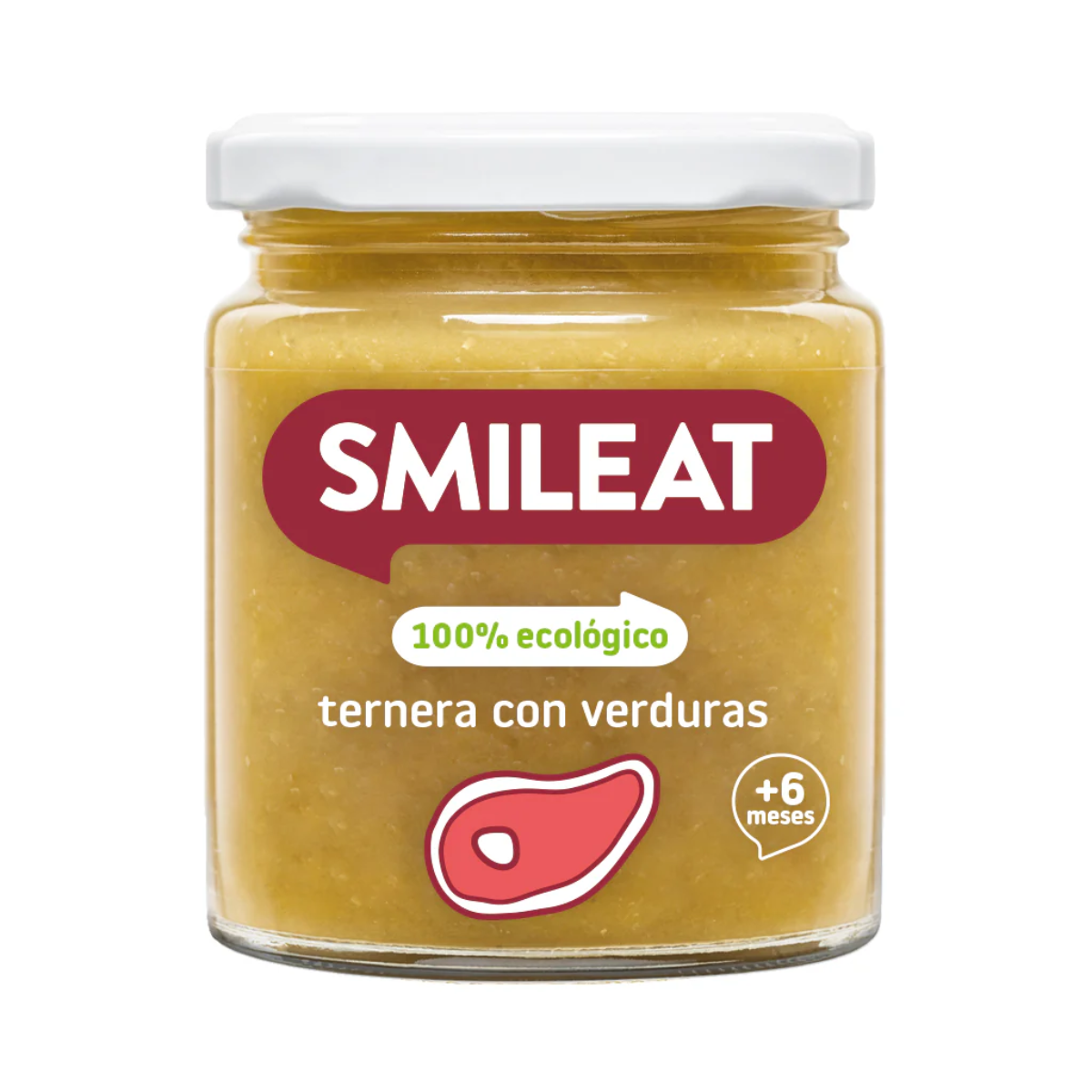 Pack of 12 Smileat Organic Beef and Vegetable Jars +6 months 230 g