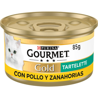 GOURMET GOLD Tartaletka z kurczakiem i marchewką Mokra karma 85 g