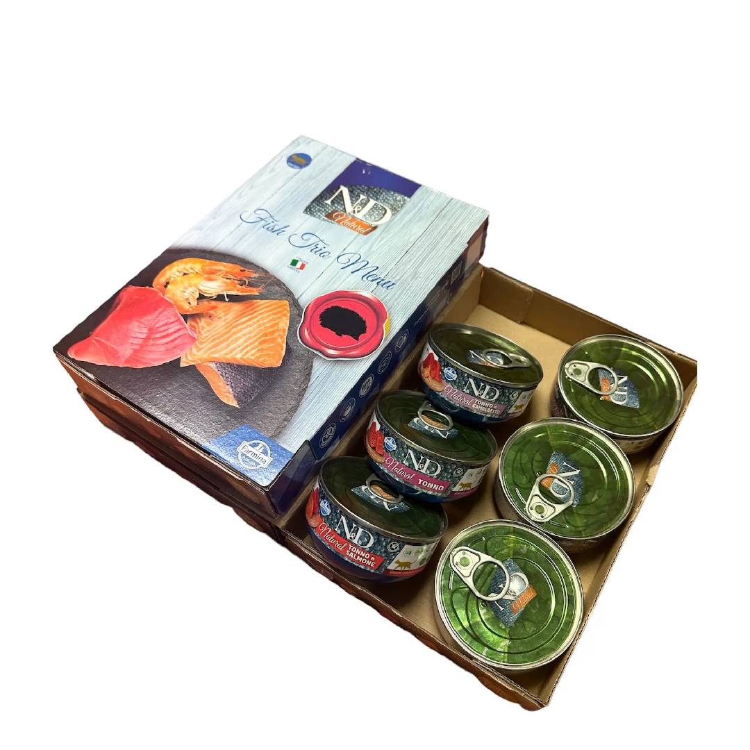 ND cat Natural Fish Trio Farmina 6 x 70 g Farmina våtfoder för katter