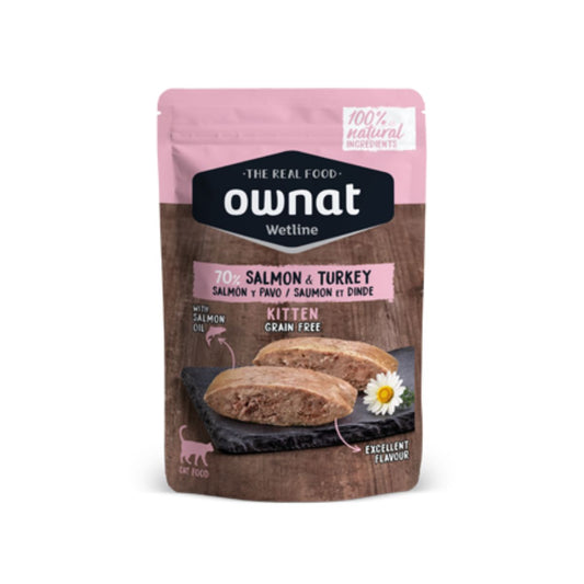 Ownat Wetline Kitten Huhn und Lachs Grain Free für Kätzchen 85 g