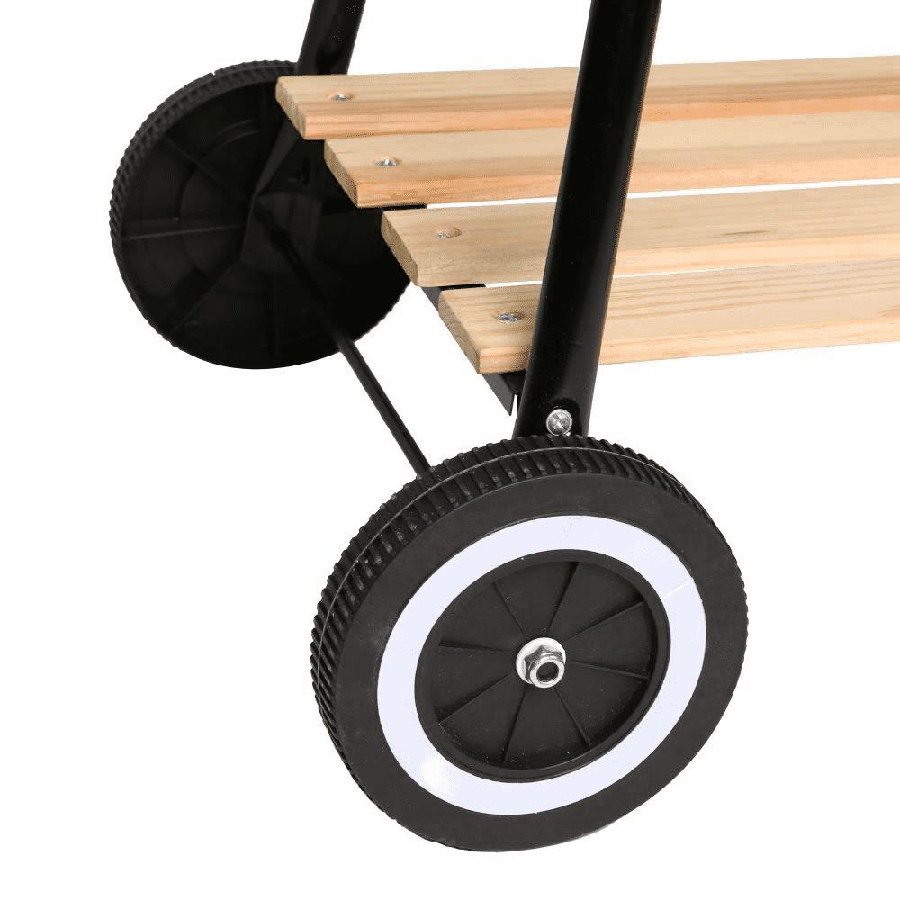 Charcoal Barbecue Rectangular Black Trolley 67 x 38 x 83 cm Ldk Garden