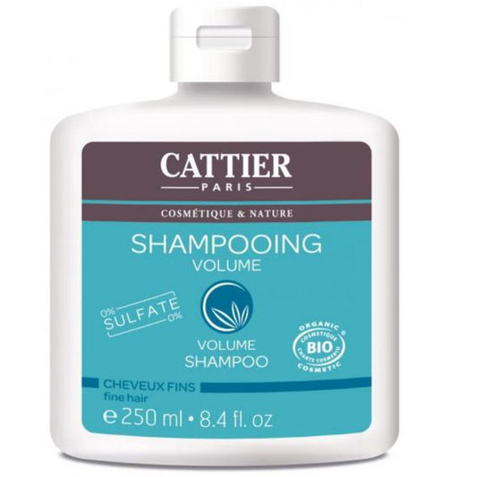 Shampooing bio volume pour cheveux fins Cattier 250 ml