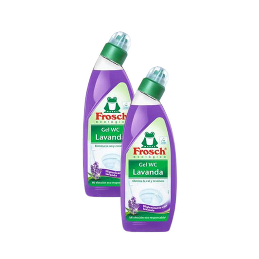 Gel nettoyant WC Eco Frosch à la lavande, lot de 2 x 750 ml 