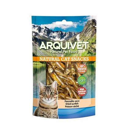 Poisson séché Arquivet 50 g Snack naturel pour chats