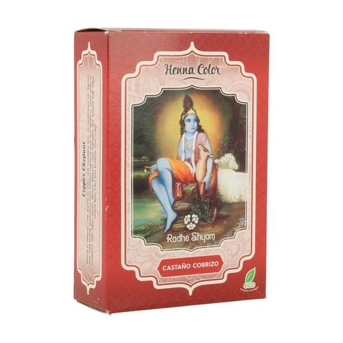 Kupferbraune Haarfarbe Henna-Pulver Radhe Shyam 100 g