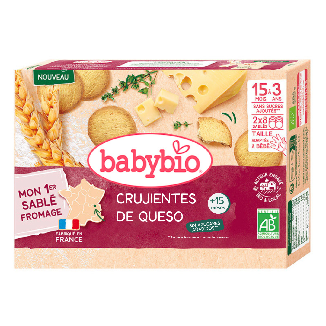 Snacks Infantiles Crujientes de Queso (a partir de 15 meses) Babybio 72 g